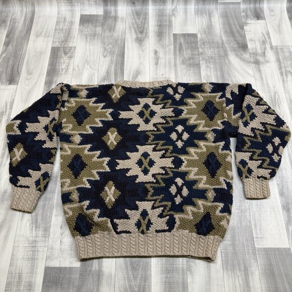 ✅VTG Northern Isles Sweater Mens XL Hand Knitted Winter Pullover Y2K - Picture 3 of 8